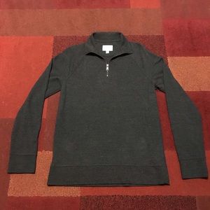Goodfellow Gray Quarter-Zip Sweater